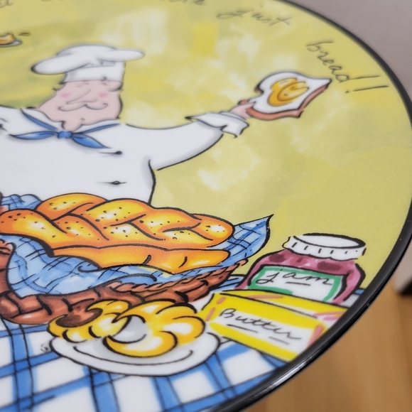 French Chef Wall Mud Pie plate dessert salad appetizer bread and butter - Picture 6 of 6